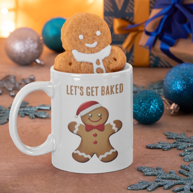 Funny Christmas Gingerbread Man Personalised  Coffee Mug (Creator Uploaded)