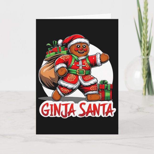 Funny Christmas Ginja Redhead Ginger Santa 1  Card (Front)