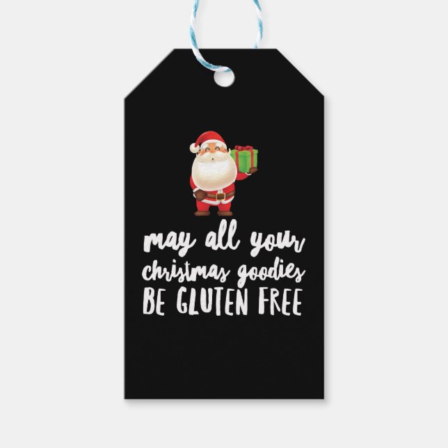 Funny Christmas Gluten Free Gift Tags (Front)