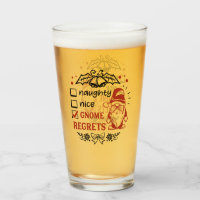 funny Christmas gnome word art 