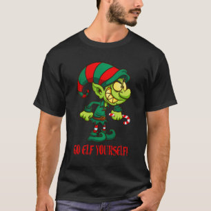 Funny Christmas Go Elf Yourself Men Women Adults T T-Shirt