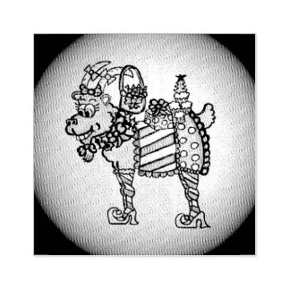 Funny Christmas Goat Stamp