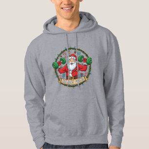 FUNNY CHRISTMAS GYM T-SHIRT HOODIE
