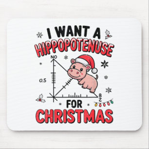 Funny Christmas Hiptamus Math Teacher Gift Ugly Sw Mouse Pad