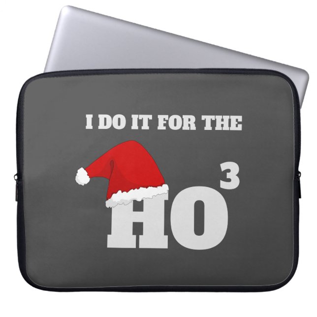 Funny Christmas Ho³ Santa Joke – Festive Holiday  Laptop Sleeve (Front)