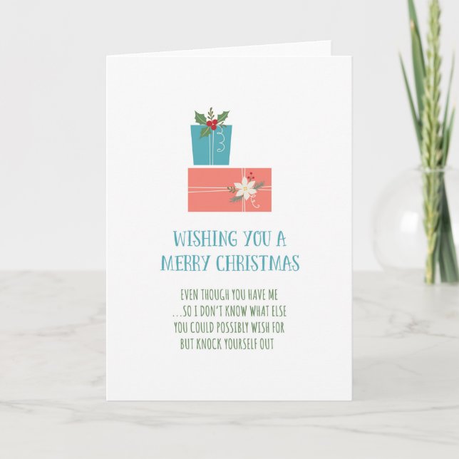 Funny Christmas Holiday Card (Front)