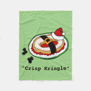 FUNNY CHRISTMAS HOLIDAY FLEECE SANTA CLAUS BLANKET