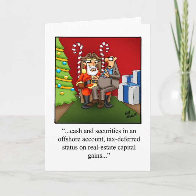 Funny Christmas Holiday Greeting Card (Front)