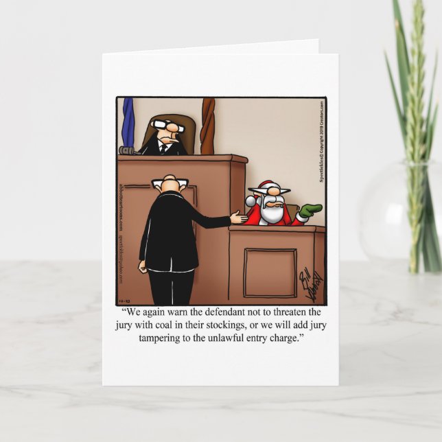 Funny Christmas Holiday Greeting Card (Front)