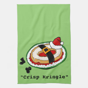FUNNY CHRISTMAS HOLIDAY KRINGLE KITCHEN DISH TOWEL