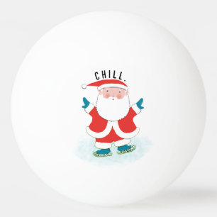 Funny Christmas Holiday Ping Pong Ball
