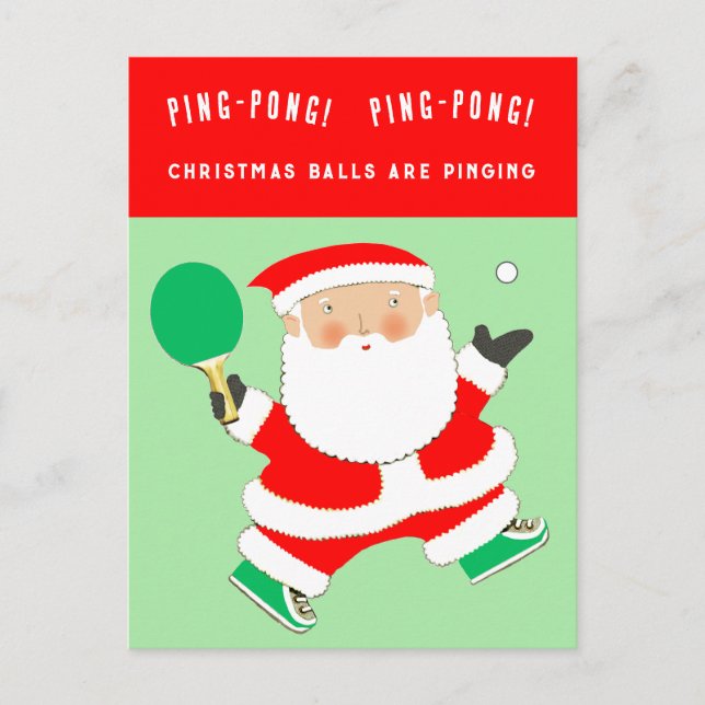 Funny Christmas Holiday Postcard (Front)
