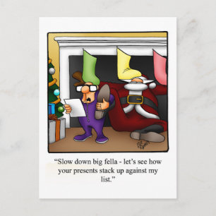 Funny Christmas Holiday Postcard