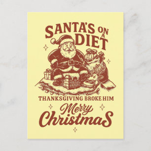 Funny Christmas  Holiday Postcard