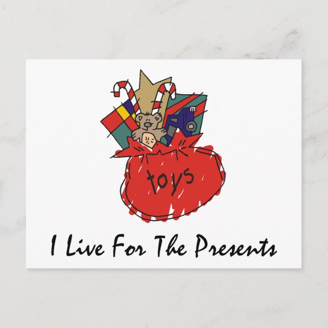 Funny Christmas Holiday Postcard (Front)