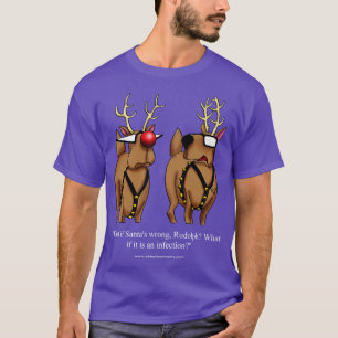 Funny Christmas Holiday Reindeer toon TShirt