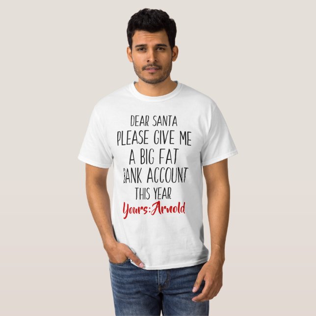 Funny Christmas Holiday Santa Tshirt for Men (Front Full)