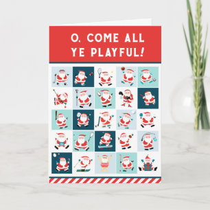 Funny Christmas Holiday Sports Cards