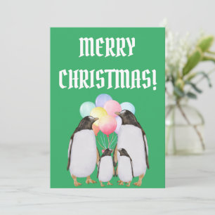 Funny christmas holidays thank you card