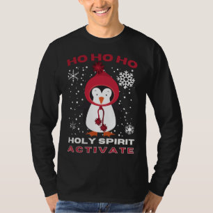 Funny Christmas HOLY SPIRIT ACTIVATE Xmas Party T-Shirt
