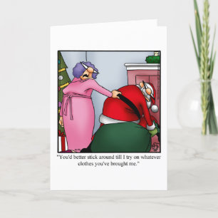 Funny Christmas Humor Greeting Card 