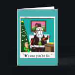Funny Christmas Humor Greeting Card<br><div class="desc">Merry Christmas! Wonderfully funny and slightly sarcastic cartoon characters in hilarious situations that’s sure to bring a smile to anyone’s face. Great fun for the wonderfully funny, slightly sarcastic characters you know! Enjoy spreading the laughter with this hilarious Christmas humor greeting card by cartoonist Bill Abbott; send some laughs along...</div>