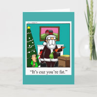 Funny Christmas Humor Greeting Card