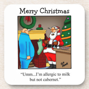Funny Christmas Humour Coaster Set