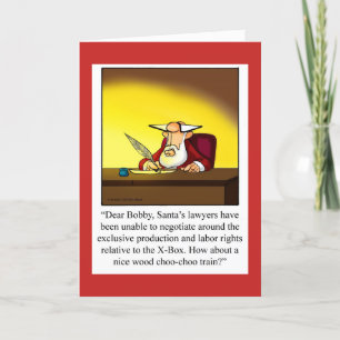 Funny Christmas Humour Greeting Card