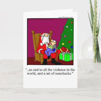 Funny Christmas Humour Greeting Card
