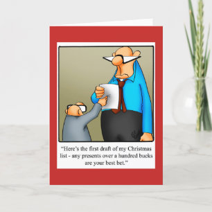 Funny Christmas Humour Greeting Card