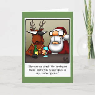 Funny Christmas Humour Greeting Card