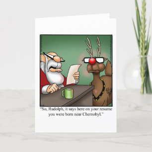 Funny Christmas Humour Greeting Card 