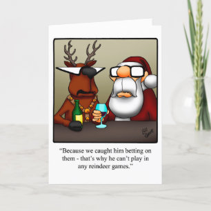 Funny Christmas Humour Greeting Card
