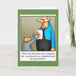 Funny Christmas Humour Greeting Card "Spectickles"