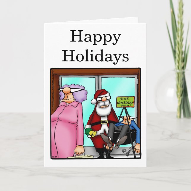 Funny Christmas Humour Greeting Card "Spectickles" (Front)