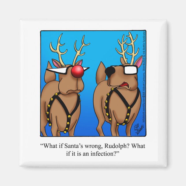 Funny Christmas Humour Magnet (Front)