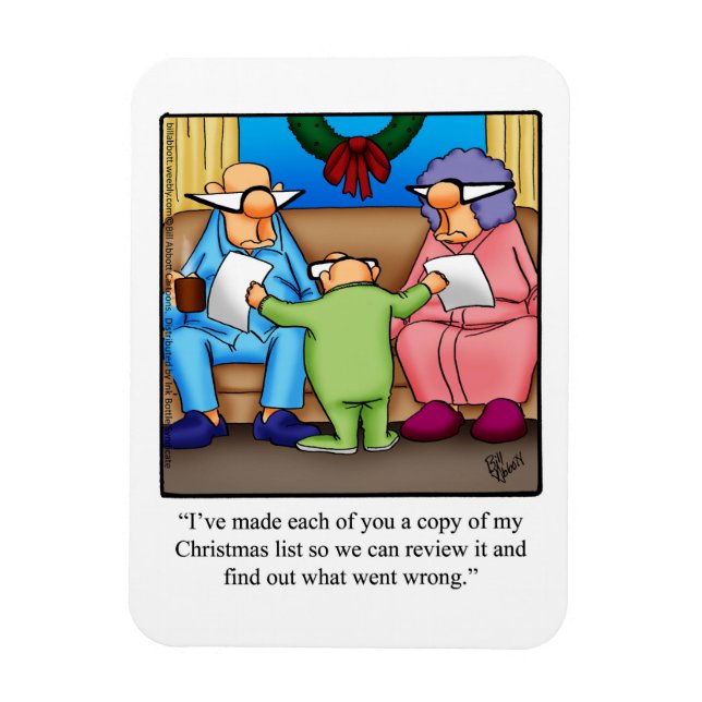 Funny Christmas  Humour Magnet Gift (Vertical)
