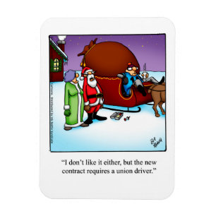 Funny Christmas Humour Magnet Gift