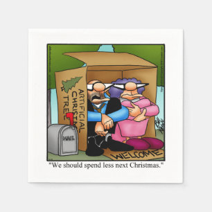 Funny Christmas Humour Napkins