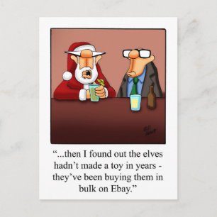 Funny Christmas Humour Postcard