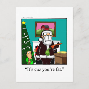 Funny Christmas Humour Postcard