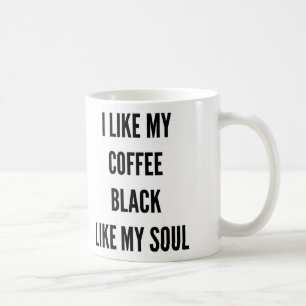 Funny Christmas I like my coffee black like my Mug