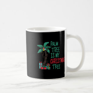 Funny Christmas In July Palm Tree Summer Christmas Coffee Mug