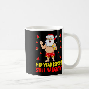 Funny Christmas In July Santa Summer Vacation Men Coffee Mug
