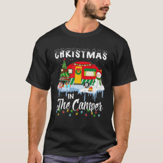 Funny Christmas In The Camper Camping RV Christmas T-Shirt