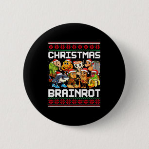 Funny Christmas Italian Brain Rot For Men Women Bo 6 Cm Round Badge
