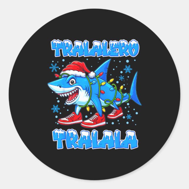 Funny Christmas Italian Brain Rot For Men Women Bo Classic Round Sticker (Front)