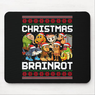 Funny Christmas Italian Brain Rot For Men Women Bo Mouse Pad