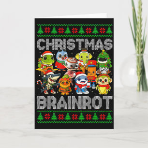 Funny Christmas Italian Brain Rot Italian Brainrot Card